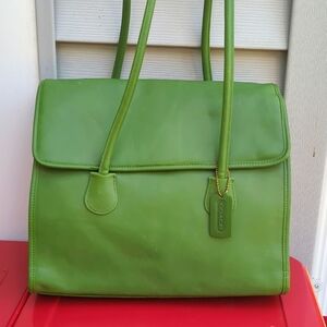 🌿🍀🍃 EXTREMELY RARE Vintage Coach shoulder Tote 7301💚